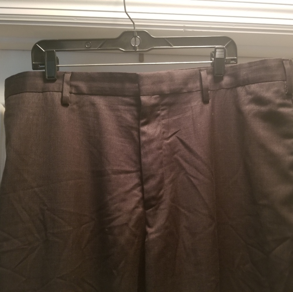 Brown tweed dress pants